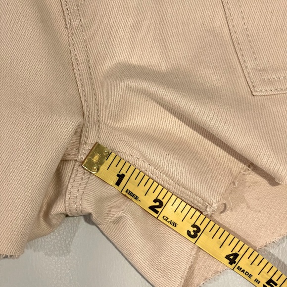Hudson Jeans' Color Blocked Carpenter shorts w/raw hem - Picture 12 of 12